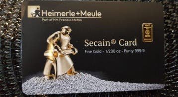 1/200 troy ounce - Goud .999 - Heimerle + Meule, Germany