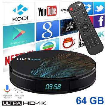 HK1 Max 4K TV Box Mediaspeler Android Kodi - 4GB RAM - 64GB, Verzenden, Nieuw
