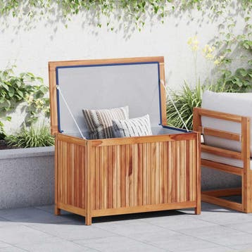vidaXL Opbergbox 90x50x58 cm massief teakhout, Tuin en Terras, Verzenden, Nieuw