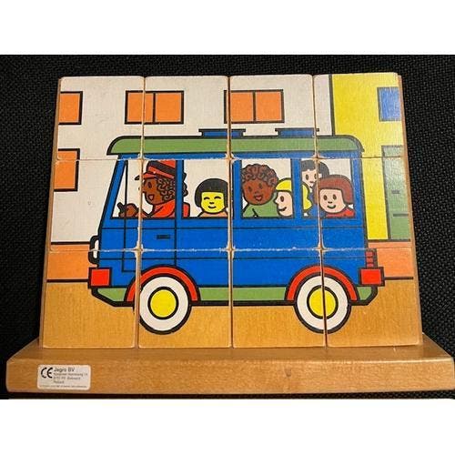 Verticale stokpuzzel Schoolbus, Livres, Livres scolaires, Envoi
