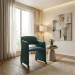 Leren eetkamerstoel Icon - Toledo Turquoise (blauw), Huis en Inrichting, Stoelen, Bohemian, Eigentijds, Industrieel, Klassiek, Modern, Retro, Romantisch, Scandinavisch, Vintage