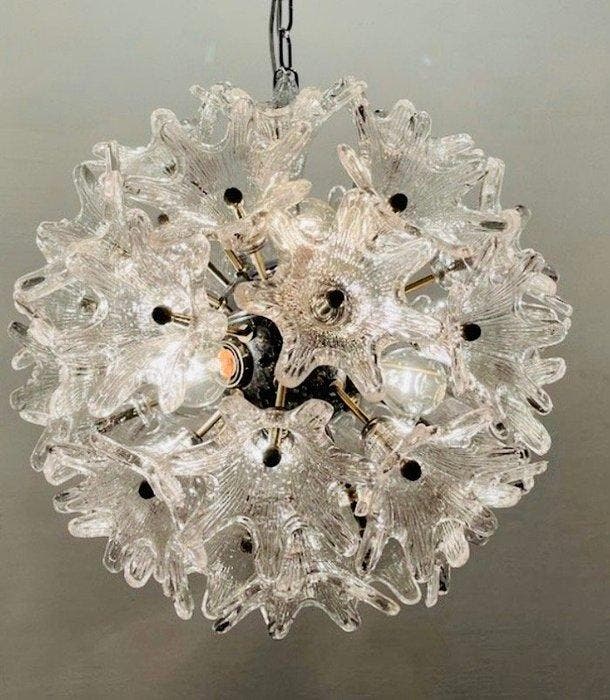 Plafondlamp - Glas, Antiek en Kunst, Antiek | Verlichting