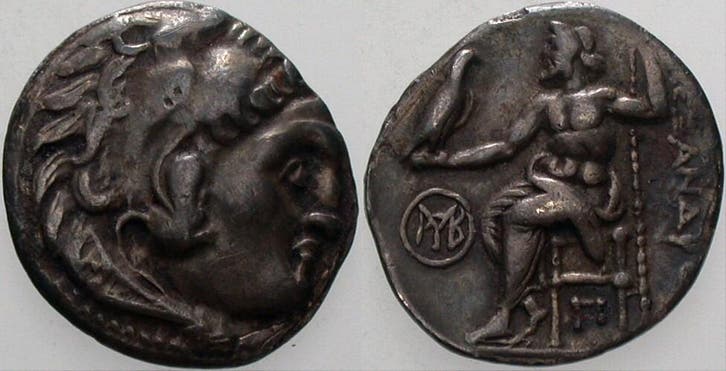 Drachme 336-323 v Chr Macedonia Alexander Iii, der Große,.., Postzegels en Munten, Munten en Bankbiljetten | Verzamelingen, Verzenden