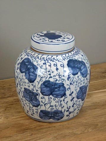 Gemberpot - Porselein - Porseleinen Gemberpot, Antiek en Kunst