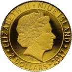 Niue. 2 Dollars 2017 Eurasian Lynx - Lynx Lynx, with