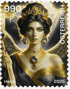 Autriche 2025/2025 - Timbres Crypto Héros de la Mythologie :, Postzegels en Munten, Gestempeld