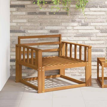 vidaXL Buiten Midden Sofa Naturel, Verzenden
