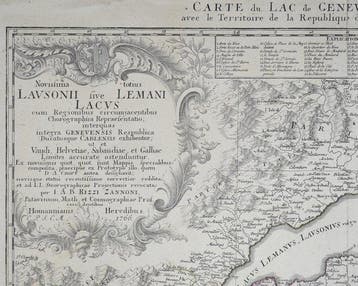 Zwitserland - Genève; Homann Heirs - Carte du Lac de Genève, Boeken, Nieuw
