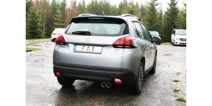 FOX Peugeot 2008 einddemper - 2x80 type 25, Auto-onderdelen, Uitlaatsystemen, Nieuw, Verzenden