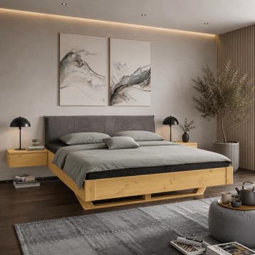 Van Schaik Trevano Houten Bed - 200 x 200, Nieuw