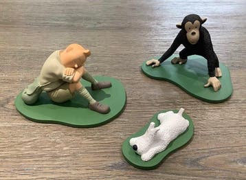Statuette Moulinsart 45926 - Ensemble de 3 figurines -