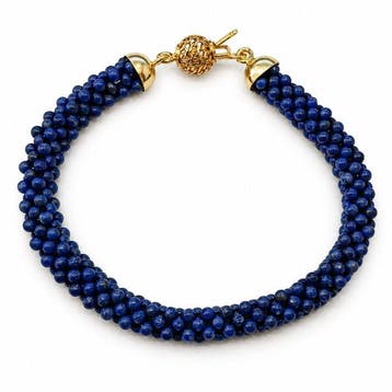 Sans prix de réserve - Bracelet Argent Lapis-lazuli, Bijoux, Sacs & Beauté, Bijoux anciens
