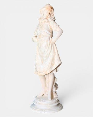 Eugenio Battiglia (19° secolo) - Beeld, Colombina - 60 cm -