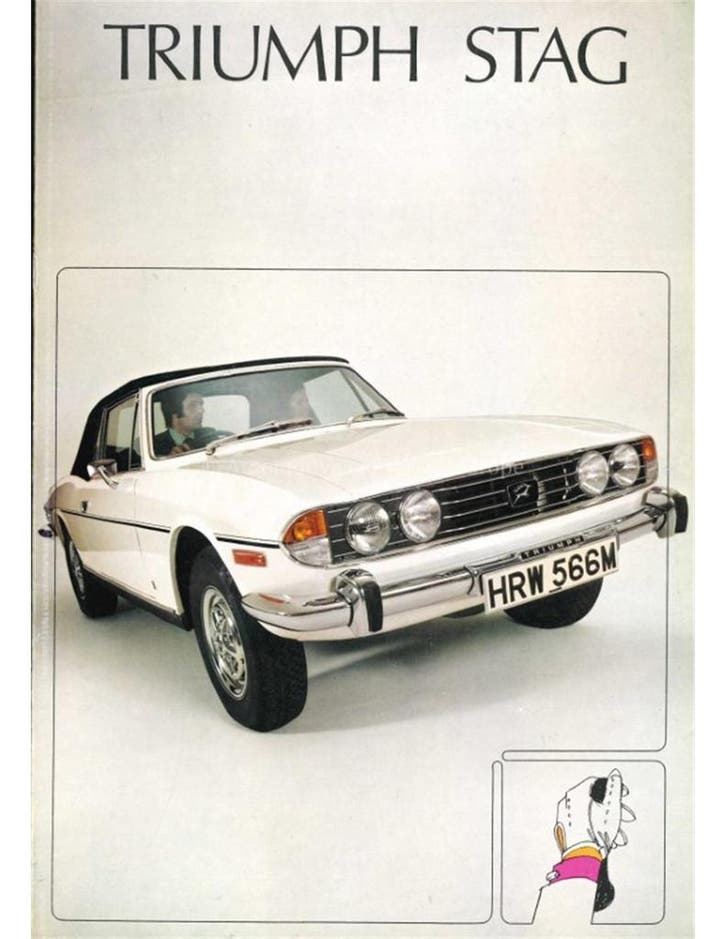 1973 TRIUMPH STAG BROCHURE ENGELS, Livres, Autos | Brochures & Magazines
