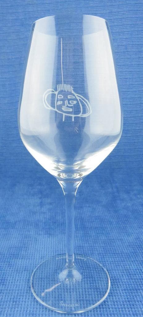 Kristallen wijnglas Leen Lefebvre, Antiek en Kunst, Antiek | Glaswerk en Kristal, Verzenden