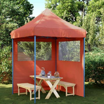 vidaXL Partytent 200 x 200 x 306 cm Terracotta Oxford Stof, Verzenden, Nieuw