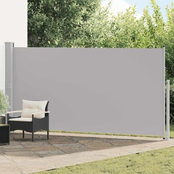 vidaXL Windscherm uittrekbaar 160x514 cm grijs, Tuin en Terras, Verzenden, Nieuw