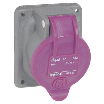 Prise encastrée Legrand Hypra 24V 32A 2P IP44 - 052501, Verzenden