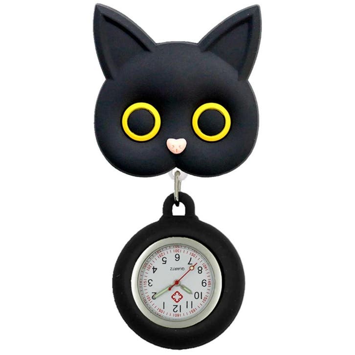 Fako® - Verpleegstershorloge - 3D Roller - Poesje / Kat, Handtassen en Accessoires, Horloges | Dames, Verzenden