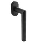 Intersteel raamkruk Jura op ovaal rozet zwart, Doe-het-zelf en Bouw, Ophalen of Verzenden, Nieuw