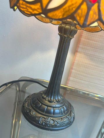 Buffet tafellamp - Glas-in-lood