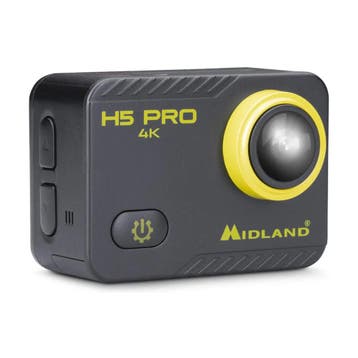 Midland Cam H5 Pro Action Camcorder, Zwart en Geel C1515, Ophalen of Verzenden, Nieuw