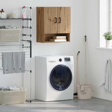 vidaXL Wandkast 60 x 31 x 70 cm Bewerkt hout artisanaal, Huis en Inrichting, Kasten | Overige, Verzenden, Nieuw