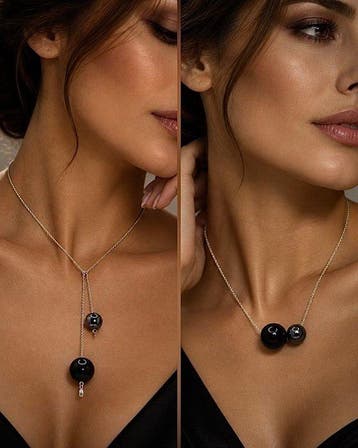 Joaillerie d’auteur - Onyx - Hématite - Argent 925 -