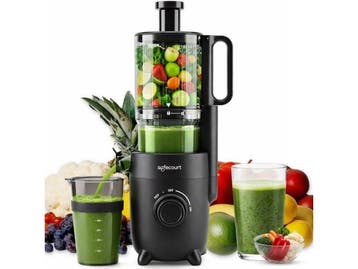 Safecourt Kitchen Slow Juicer - krachtige motor - RVS, Verzenden, Zo goed als nieuw