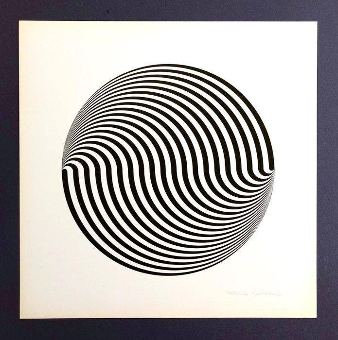 Marina Apollonio (1940) - Dinamica circolare I, Antiek en Kunst, Antiek | Overige Antiek