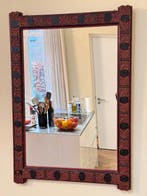 Antiek Wandpaneel Peranakan spiegel - Hout, Glas -