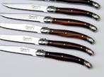 Laguiole - 12x Steak knives - Dark Brown - incl. Certificate