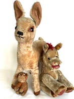 Ree , Ezel & klein Hondje - Teddybeer - 1950-1960 -