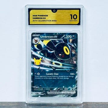 Pokémon Graded card - Umbreon ex 092- 30th Anniversary –, Nieuw