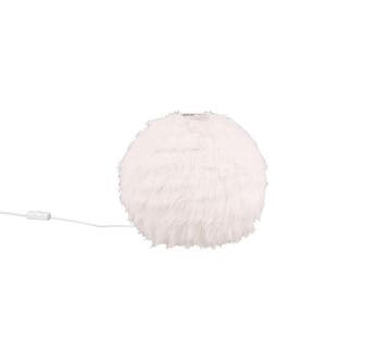 Trio FURRY tafellamp | E14 Fitting | wit | Ø 30 cm | IP20 |, Verzenden, Nieuw