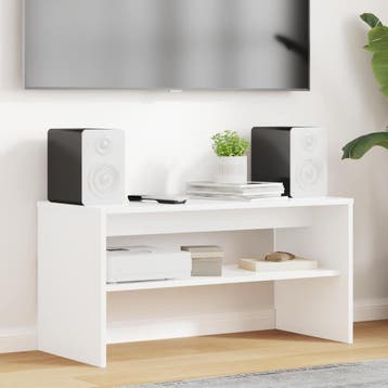 vidaXL TV Kast 80 x 35 x 40 cm Wit Bewerkt hout, Verzenden, Nieuw