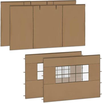2dekans | VONROC Zijwanden Set - 3x4.5M - Voor Premium, Doe-het-zelf en Bouw, Ophalen of Verzenden, Nieuw