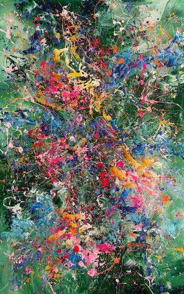 Ivanka Matiss - Japanese garden N:279 XXL, Antiek en Kunst