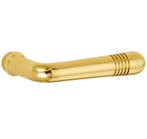 Deurklink Art-Deco messing ongelakt, Nieuw