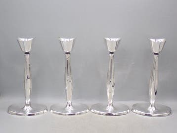 Carl M. Cohr - Chandelier (4) - Plaqué(e) argent, Antiquités & Art