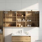 vidaXL Badkamerkast set 3 pcs 140 x 14,5 x 70 cm Bewerkt, Verzenden, Nieuw