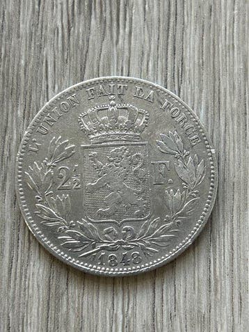 België. Leopold I. 5 Francs 1848 (Zonder minimumprijs)