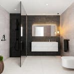 Badkamermeubel BWS Valencia Carrara Mat 150 cm Solid Surface, Doe-het-zelf en Bouw, Sanitair, Ophalen of Verzenden, Nieuw, Bad