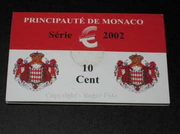 Monaco 10 Cent 2002 im limitierten Originalfolder nur 100..., Verzenden