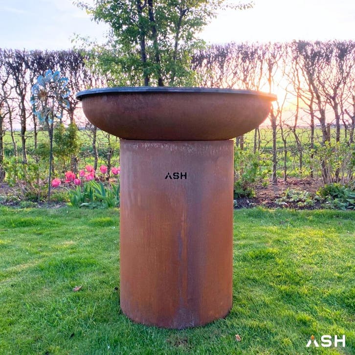 ASH - Aurora - Plancha Barbecue - Cortenstaal, Tuin en Terras, Houtskoolbarbecues, Nieuw, Verzenden