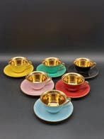 LPN France - Drinkservies (6) - Porselein - kop en schotels