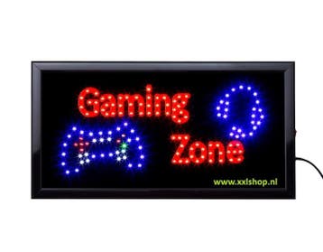 Gaming zone LED bord lamp verlichting lichtbak reclame #gami, Verzenden, Nieuw