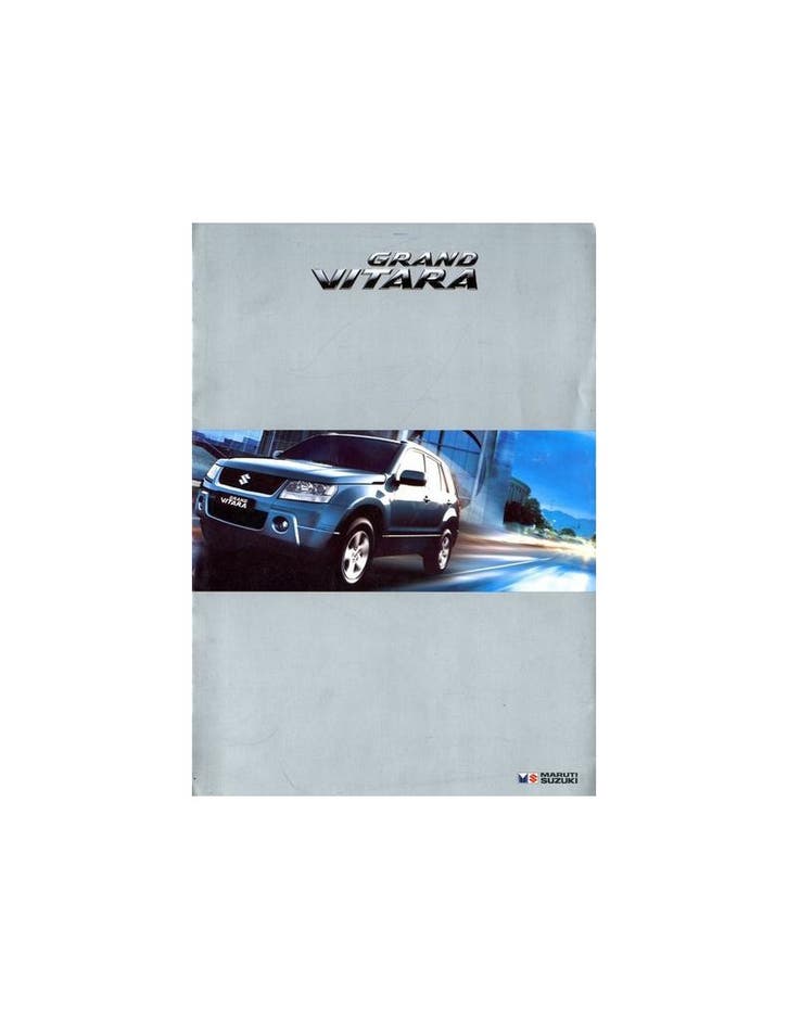 2014 MARUTI SUZUKI GRAND VITARA BROCHURE ENGELS, Boeken, Auto's | Folders en Tijdschriften, Ophalen of Verzenden
