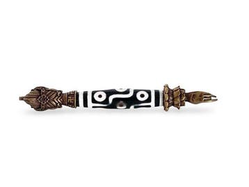 Tibetaanse amulet, ritueelinstrument met prachtige
