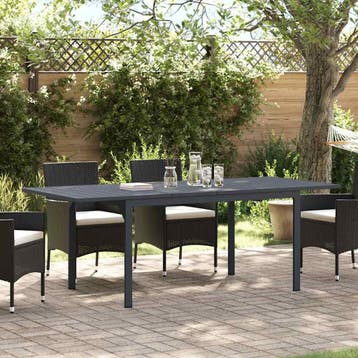 vidaXL Buiten eettafel Opvouwbaar Antraciet 210 x 90 x 73 cm, Tuin en Terras, Verzenden, Nieuw